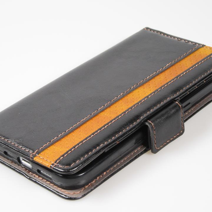 Immagine prodotto PhoneLook Etui cuir Flip Wallet en cuir véritable avec stripe design et compartiment à cartes (Apple iPhone 13 Pro)