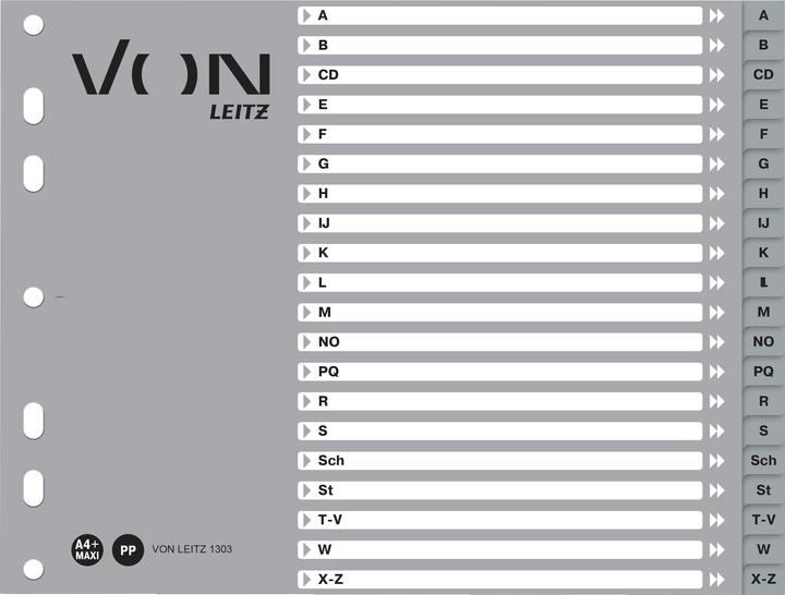 Image du produit von Hallers Intercalaire A4 demi-hauteur, A-Z