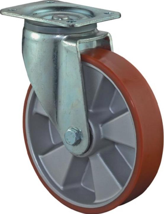 Image du produit BS Rollen Roue pivotante à usage intensif Roue Ø 250 mm Capacité de charge 1000 kg Polyuréthane moulé 135 mm