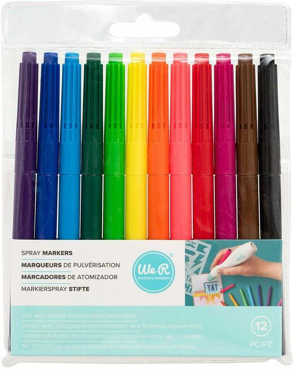 Actual product image We R Memory Keepers Airbrush Marker Refill pens (Multicoloured, 12 x)