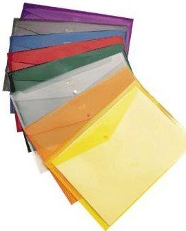 Produktbild Rexel Dokumentenmappe Xtra Folder, DIN A4, weiss transluzent, aus Kunststoff, Druckknopf-Verschluss (A4, 5 x)