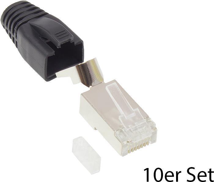 Image du produit Good Connections GC N0094 Connecteur RJ-45 Cat.6A set de 10 pièces noir (Câble réseau Connecteur)