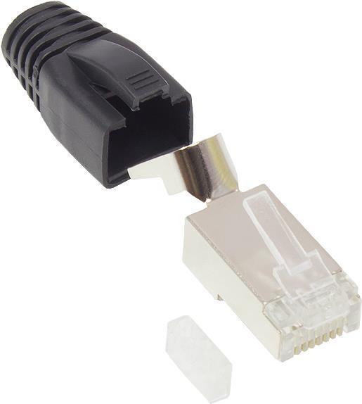 Actual product image Good Connections GC N0093 RJ-45 plug Cat.6A set of 1 black (Network cable plug)