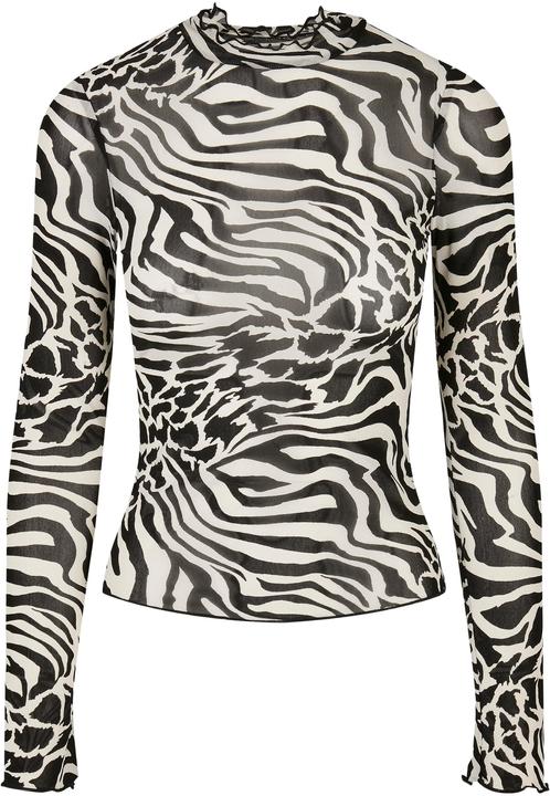 Produktbild Urban Classics Ladies AOP Mesh Turtleneck Longsleeve (XL)