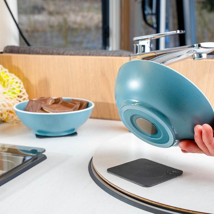 Actual product image Silwy Magnet-Kunststoff-Geschirrset Dolomit Blue, Produkttyp
