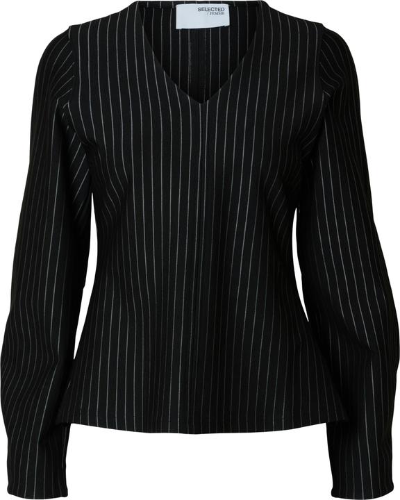 Selected Femme Nadelstreifen Top mit V-Ausschnitt
