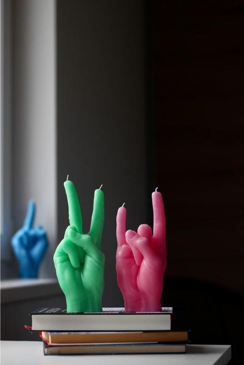 Actual product image Candle Hand You Rock (1 pcs.)