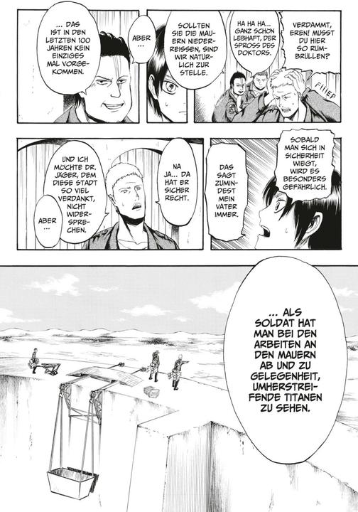 Actual product image Attack on Titan, Band 1 (German, Hajime Isayama, 2014)