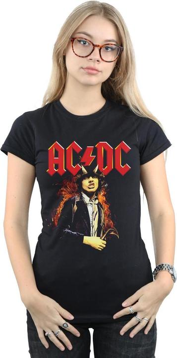 Image du produit AC/DC T-shirt en coton Femmes/Dames Angus Highway To Hell (M)