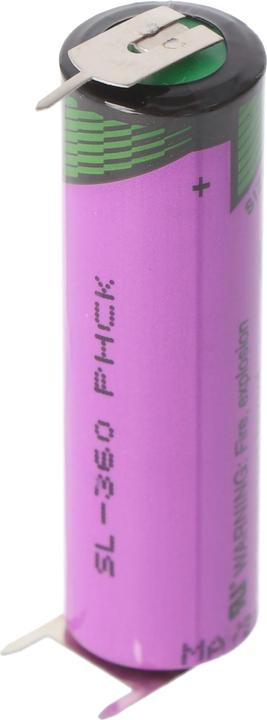 Tadiran Pile au lithium SL-360/PT avec cosses à souder avec contacts à 3 impressions (1 pcs, AA, 2300 mAh)