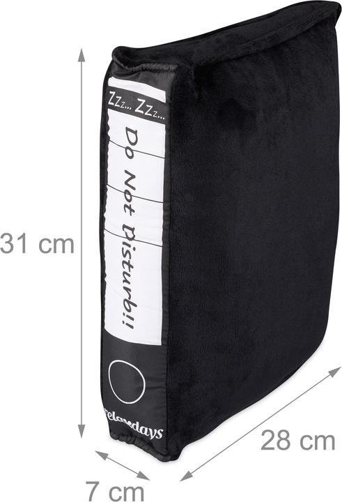 Immagine prodotto Relaxdays Cuscino divertente da ufficio (31 x 28 x 7 cm)