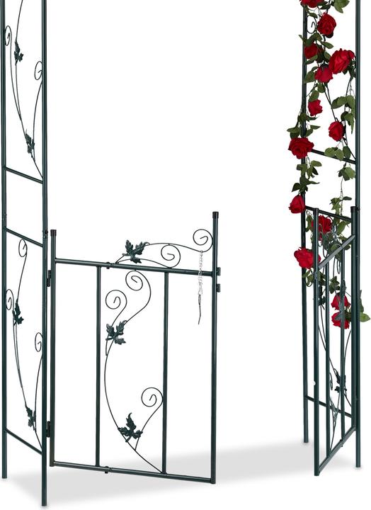 Actual product image Relaxdays Rose Arch with Gate (36.50 cm, 113.50 cm)