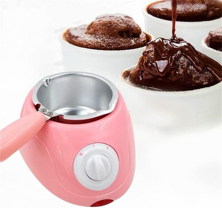 Actual product image Zerodis Chocolate Melting Kettle, Pink (Chocolate fondue)