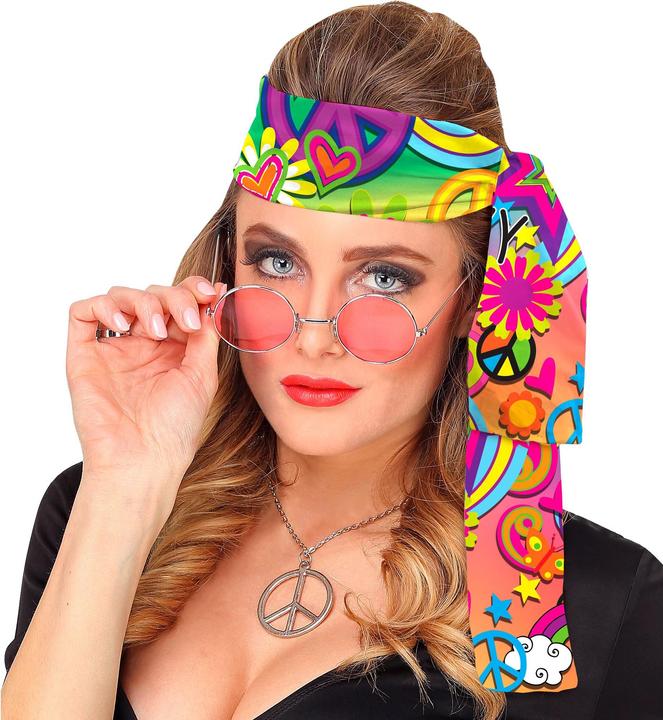 Actual product image Widmann 70s headband Peace & Love