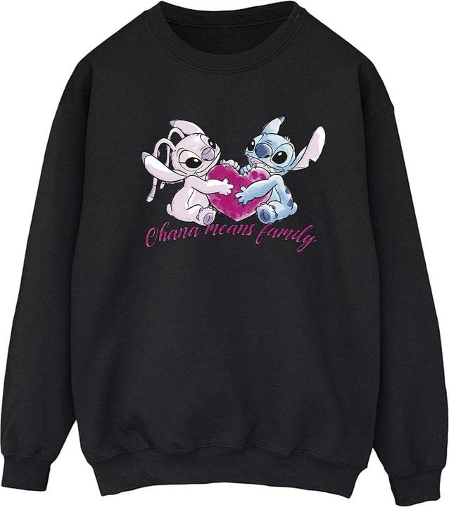 Produktbild Disney Lilo And Stitch Ohana Heart With Angel Sweatshirt (XXL)