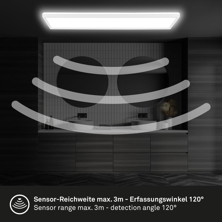 Produktbild Briloner Ultra flat LED Panel with backlight effect + Microwave (3000 lm)