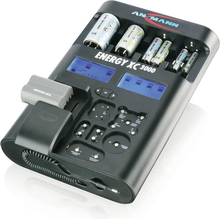 Produktbild Ansmann Energy XC3000 High-Tech Universalladegerät (1 Stk., 9V Block, C, D, Ladegerät ohne Akku)