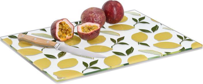 Actual product image Zeller Present Schneidbrett Glas Lemons 40x30 cm