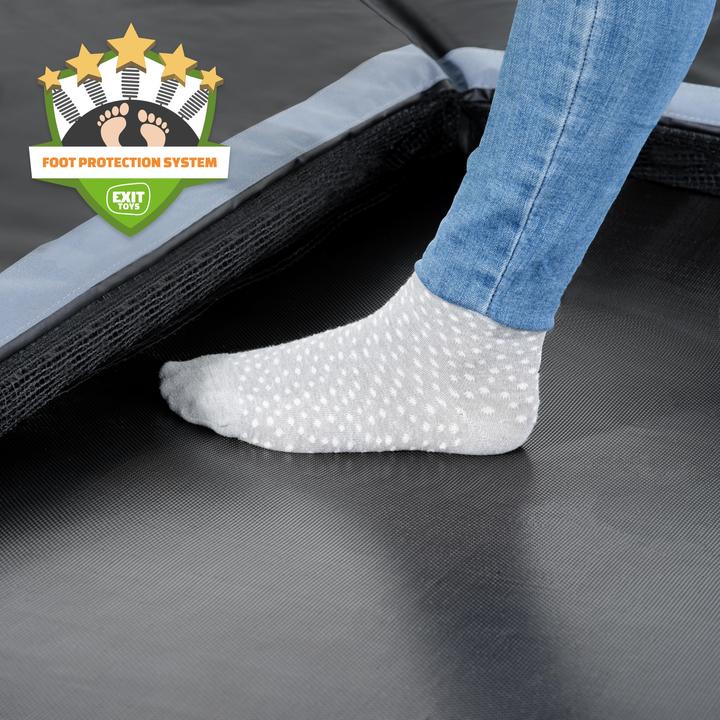 Actual product image Exit Dynamic ground level sports trampoline 305x519cm - black