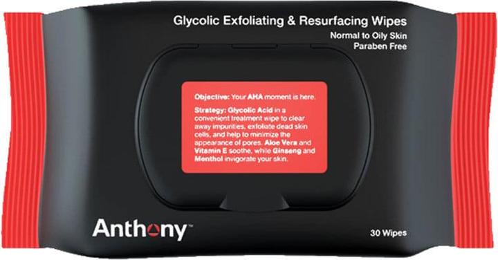 Actual product image Anthony Glycolic exfoliating wipes (Exfoliation, 30 ml)