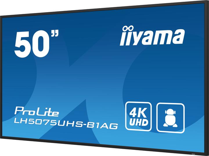 Actual product image iiyama 50" 3840x2160, UHD VA panel, Haze 25%, 5 (3840 x 2160 Pixels, 49.50")