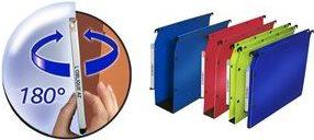 Actual product image Elba Hanging organiser POLYPRO Fun, base width: 50 mm, blue Polypro 5/10ème, metal hanging rail (flat)