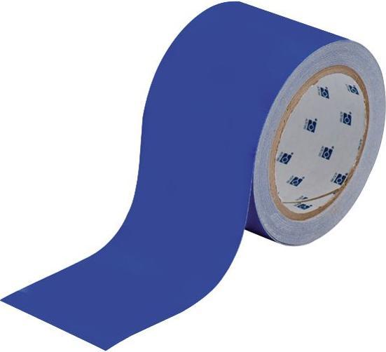 Actual product image Brady B-514, ToughStripe, floor marking tapes, polyester, blue, 76.2mm x 30m (76.20 mm)