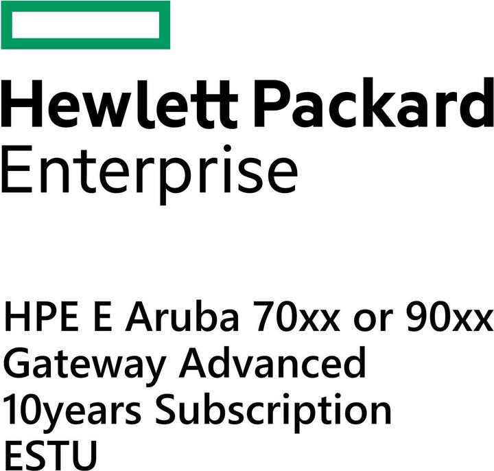 HPE E Aruba 70xx or 90xx Gateway Advanced 10yr Subscription E-STU (1 Geräte)