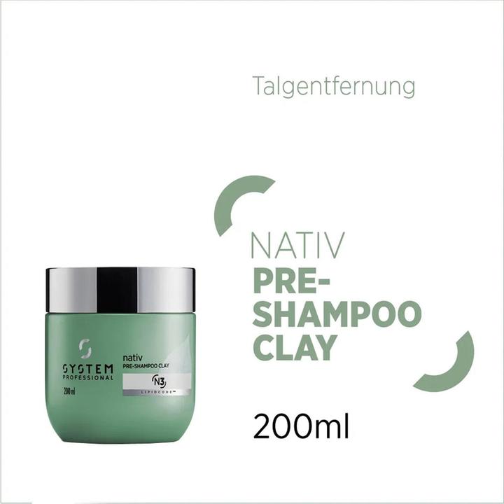 Actual product image System Professional Native - Pre-Shampoo Clay (200 ml, Liquid shampoo)