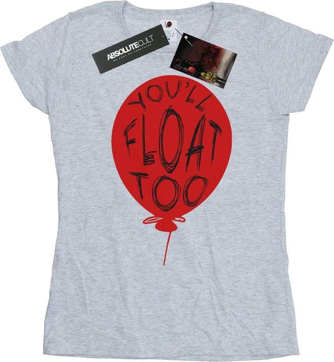 Actual product image Universal Textiles Womens/Ladies Pennywise You'll Float Too Cotton T-Shirt (S)