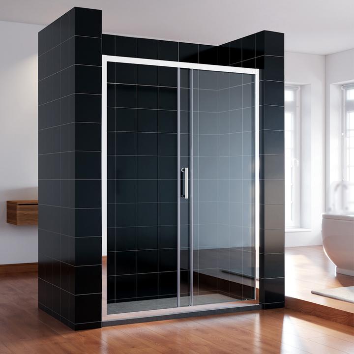 Immagine prodotto SONNI Duschabtrennung Nischentr Duschtren 150 x 185cm Duschtr Glas ESG 5mm (170 cm, 185 cm)