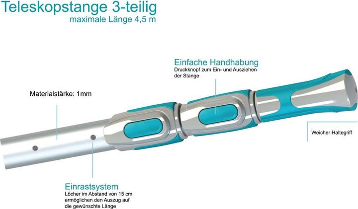 Image du produit Bayrol Tige télescopique 3 pièces