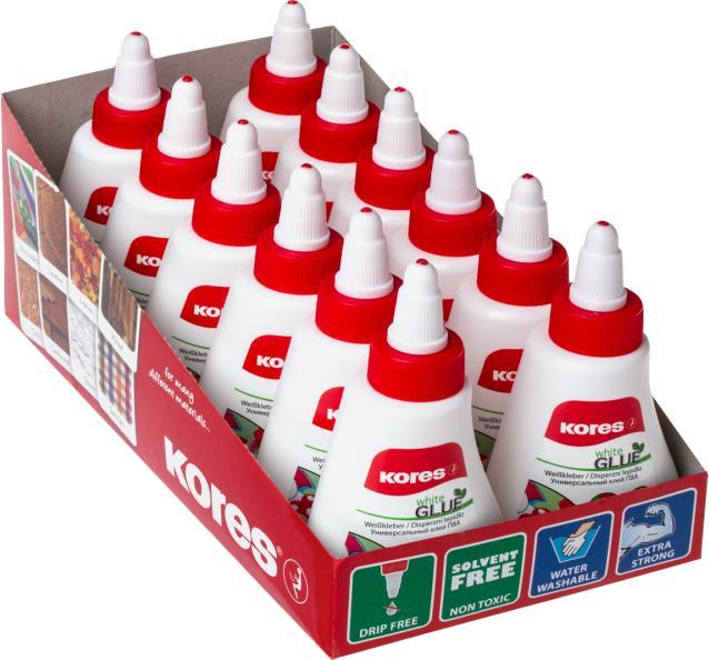 Image du produit Kores colle blanche (125 g, 125 ml)