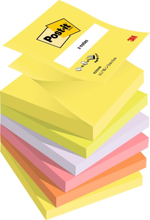 Produktbild Post-it Z-Notes Regenbogen (76 x 76 mm)