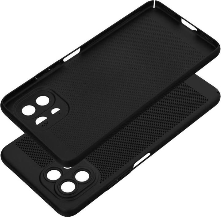 Actual product image OEM Back panel cover BREEZY case for XIAOMI Mi 11 Lite 5G / Mi 11 Lite LTE 4G / Mi 11 Lite NE black (Xiaomi Mi 11 Lite, Xiaomi Mi 11 Lite 5G, Xiaomi 11 Lite 5G NE)