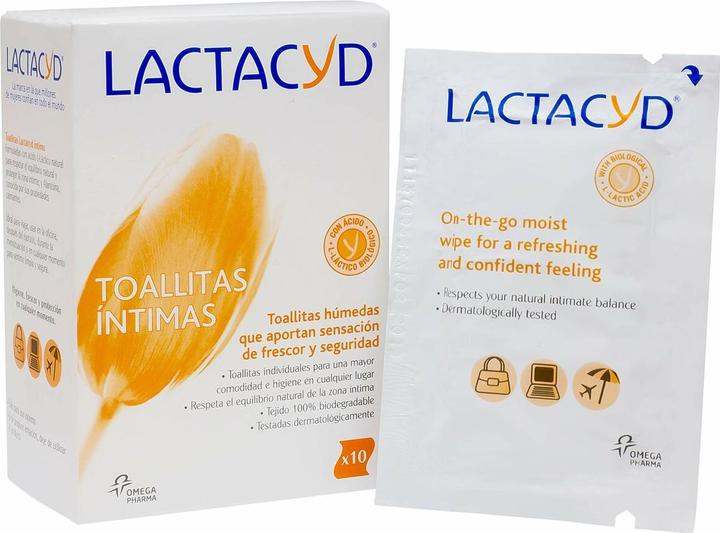 Image du produit Lactacyd Lingettes intimes 10 pièces (Lingettes intimes)