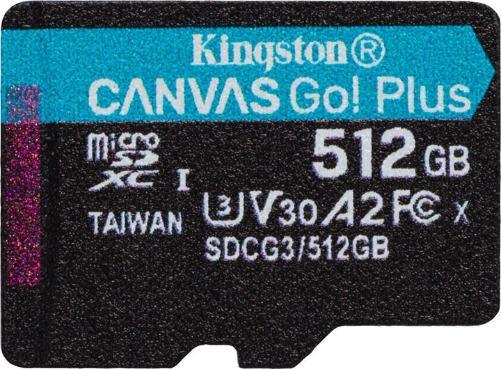 Produktbild Kingston Canvas Go Plus (512 GB, microSDXC, U3, UHS-I)