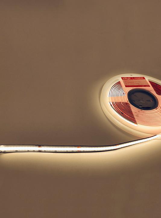 Image du produit HiluX RGBW COB LED Strips - 24V - 16W - 620lm/m - RGB+2700K - CRI90+ - 5m - IP20 (RGB, 500 cm, Intérieur)