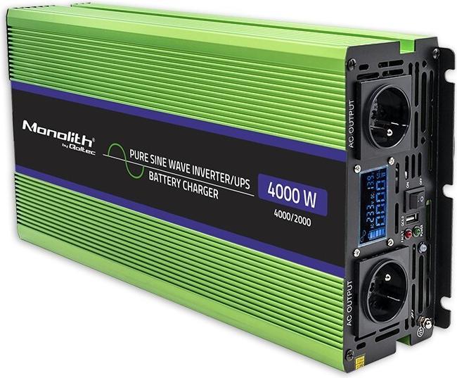 Actual product image Qoltec 51943 Pure Sine Wave Inverter