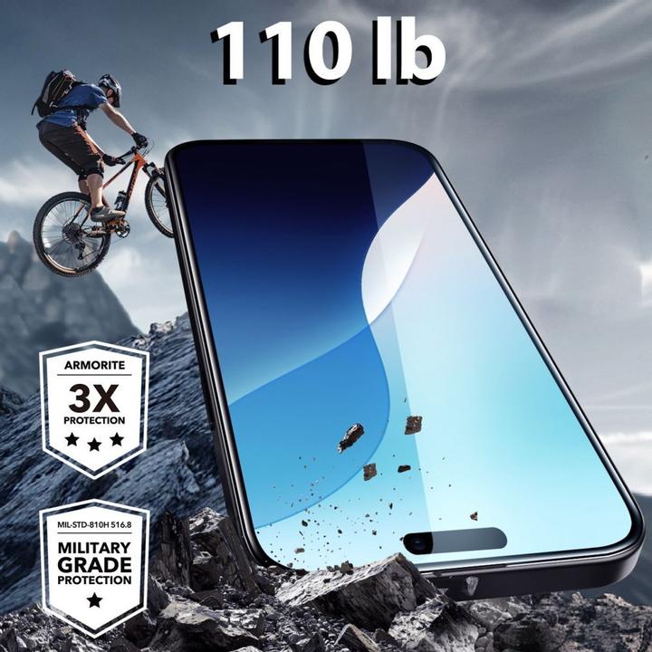 Actual product image ESR Armorite Panzerglas (1 Piece, Apple iPhone 16)