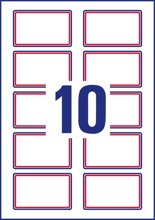 Image du produit Avery 200 Etiquettes nominatives L4786-20 blanc 80.0 x 50.0 mm