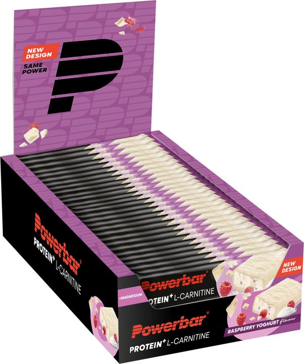 Produktbild Powerbar Protein Plus + L-Carnitine (Himbeere-Joghurt, 30 Stk., 1050 g)