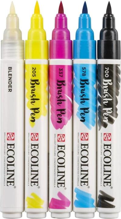 Actual product image Talens Brush Pen Primary (Multicoloured, 5 x)