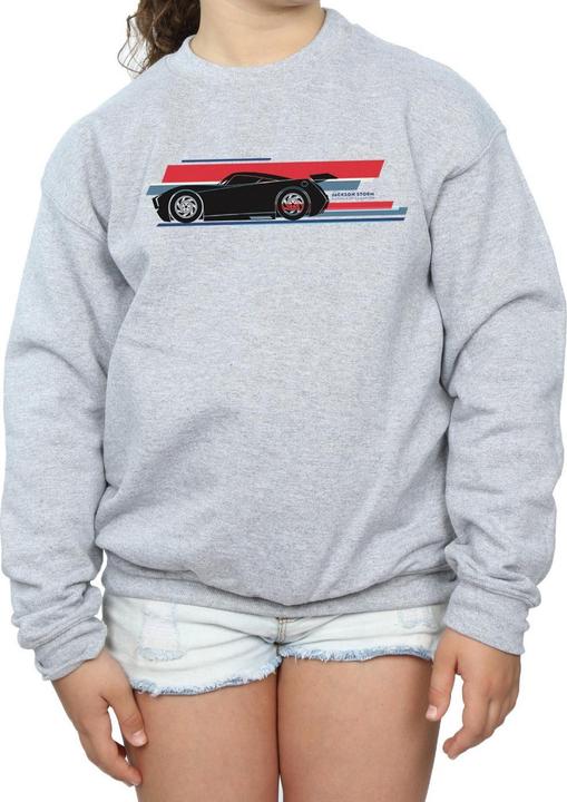 Produktbild Disney Cars Jackson Storm Stripes Sweatshirt Mädchen (152, 158)