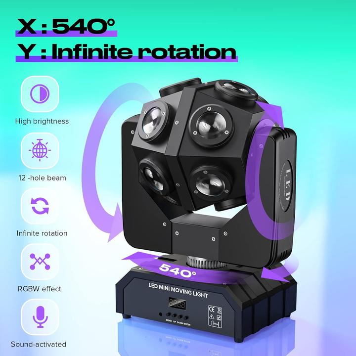 Actual product image UKing Moving Head - Stroboskoplicht