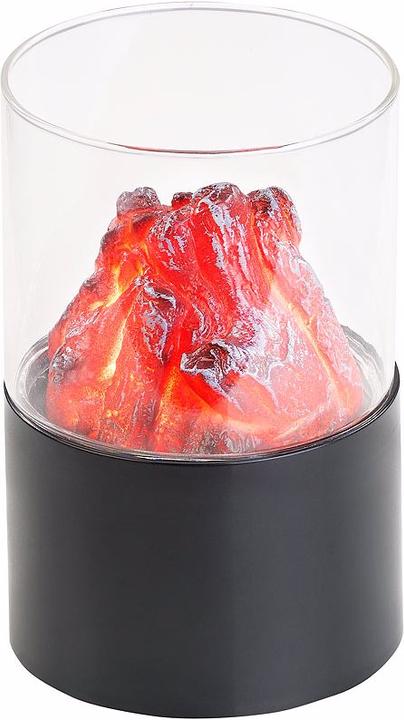 Immagine prodotto Carlo Milano Set di 2 Mini fuoco decorativo con luce tremolante (10 x 15 x 10 cm)