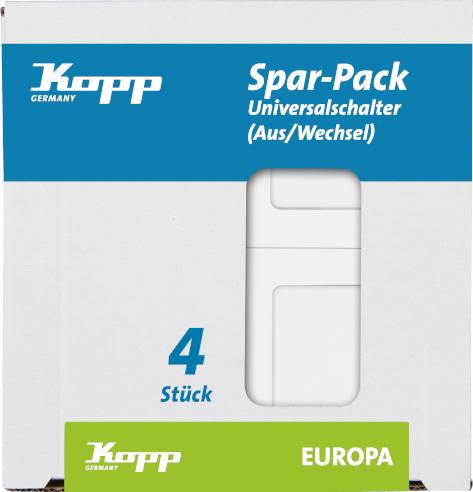 Actual product image Kopp Insert changeover switch Europe Arctic white, matt 617613086