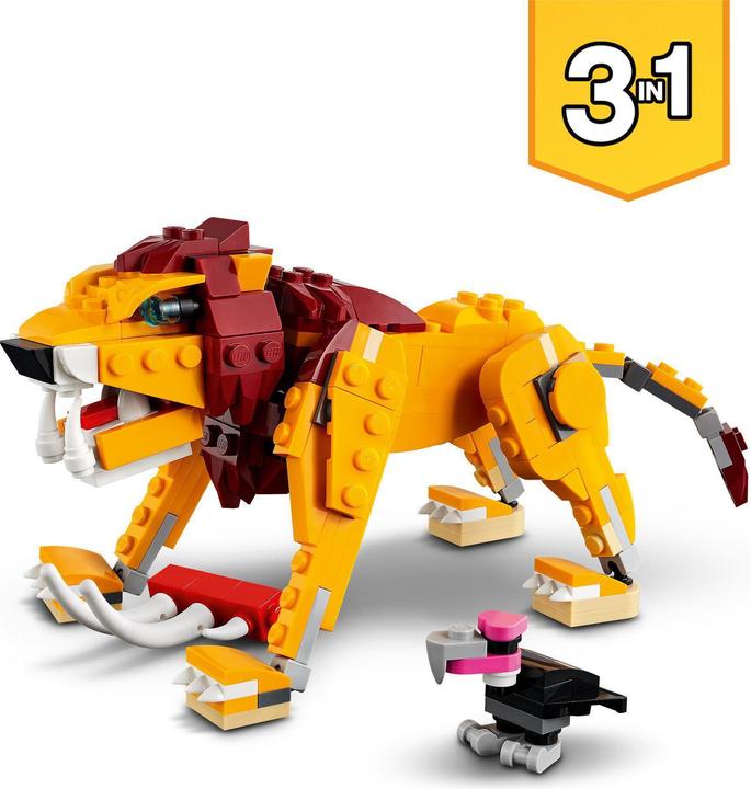 Produktbild LEGO Wilder Löwe (31112, LEGO Creator 3-in-1)