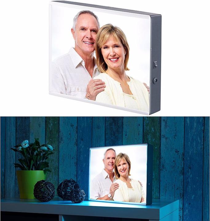 Infactory Caisson lumineux à LED pour des images personnalisées (A4)