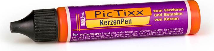 Immagine prodotto Kreul PicTixx CandlePen, penna per dipingere le candele, 29 ml (Arancia, 29 ml)